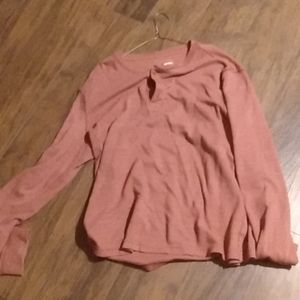4/20 Like new Sonoma marled Henley XXL